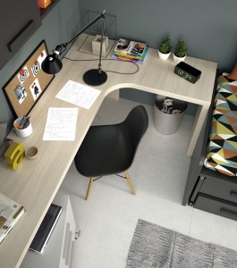 Mesa escritorio de rincón