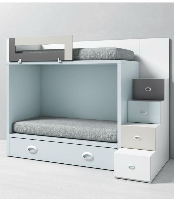 Litera cama nido personalizable Nina RO Posición escalera Izquierda |  Kenayhome